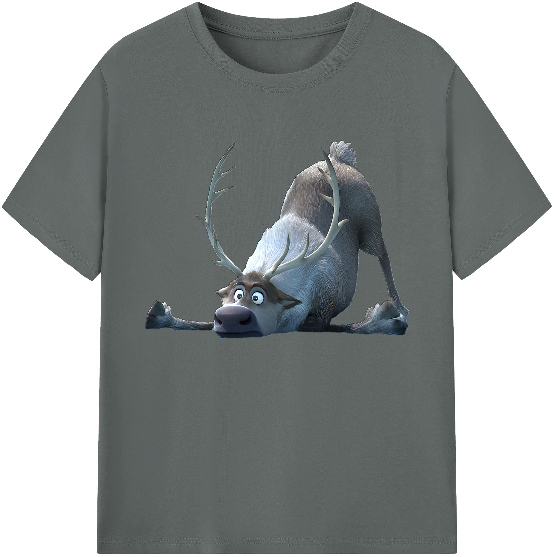 （画像用） アナと雪の女王 アンナ エルサ Frozen Anna Elsa 綿100％ メンズ半袖Tシャツ｜肌触りやわらか＆通気性